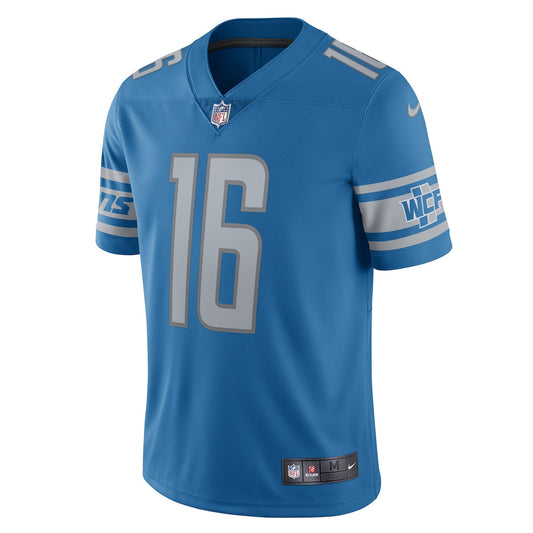 Men's Jared Goff Nike Lions Alternate Vapor Limited Jersey - Blue