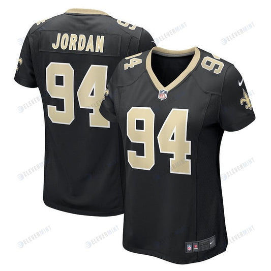 Cameron Jordan 94 New Orleans Saints Women's Team Game Jersey - Black