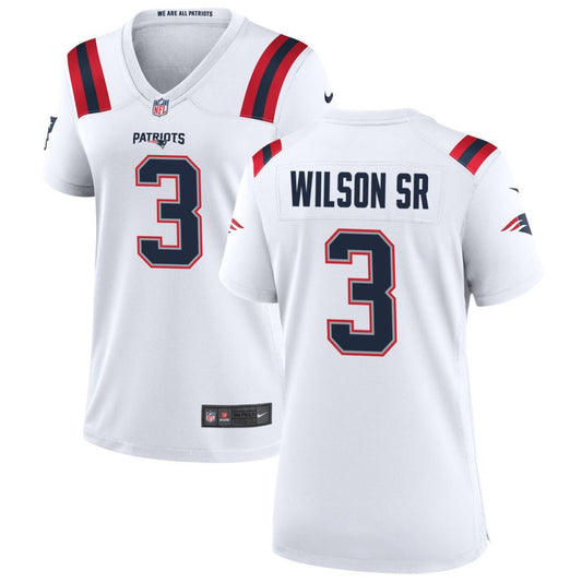 Mack Wilson Sr Nike New England Patriots Women's Game Jersey - White