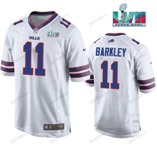 Matt Barkley 11 Buffalo Bills Super Bowl LVII Away Player Men Jersey - White Jersey