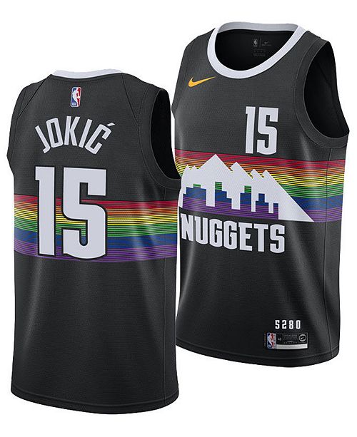 Men's Denver Nuggets Nikola Jokic City Jersey Black