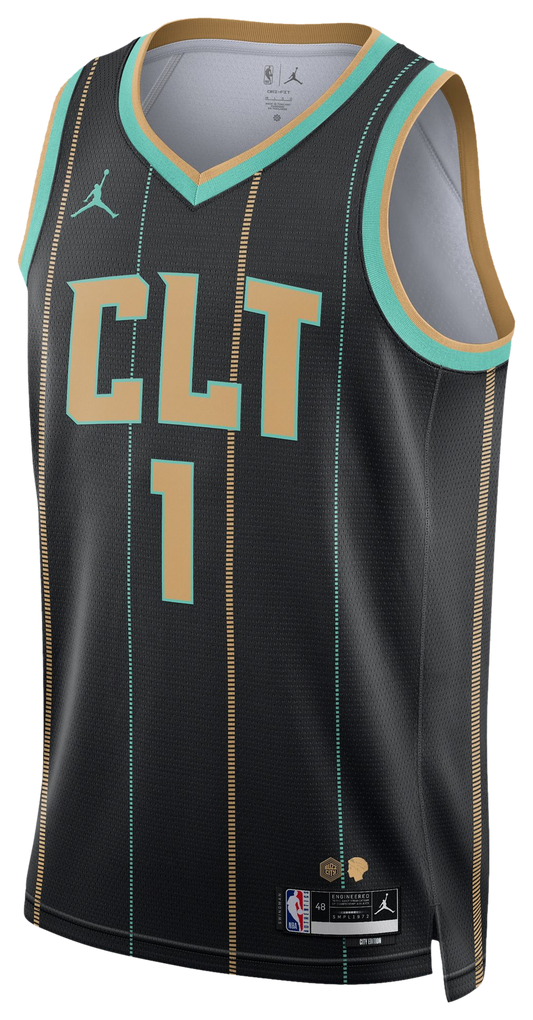 Men's Ball Lamelo Nike Hornets Swingman Jersey  - Black