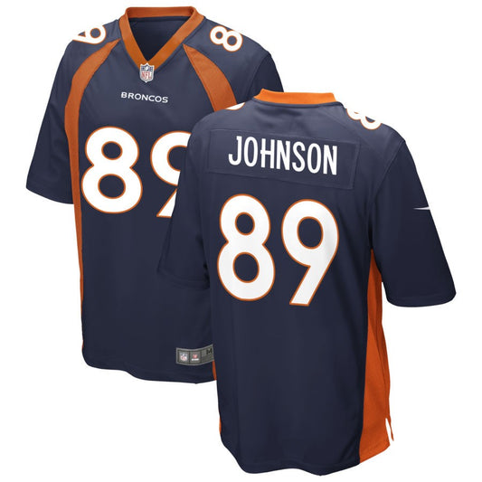 Brandon Johnson Denver Broncos Nike Youth Game Jersey - Navy