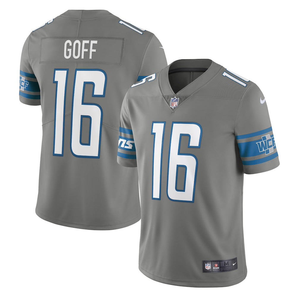 Men's Detroit Lions Jared Goff Vapor Jersey - Steel