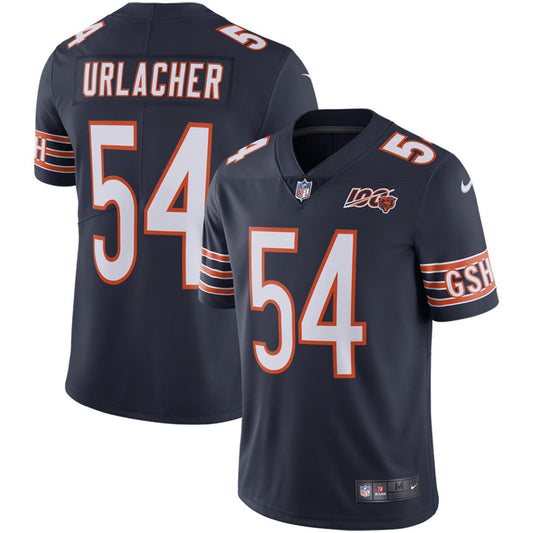 Men's Chicago Bears Brian Urlacher Navy 100th Season Retired Limited Jersey