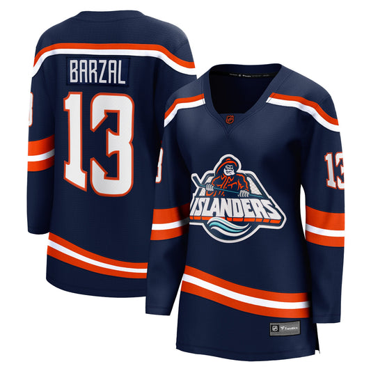 Mathew Barzal New York Islanders Fanatics Branded Women's Special Edition 2.0 Breakaway Player Jersey - Navy