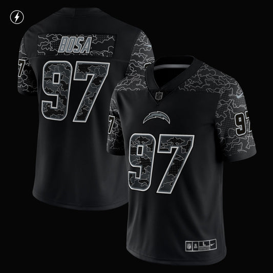 Men's Joey Bosa Nike Chargers RFLCTV Limited Jersey - Black