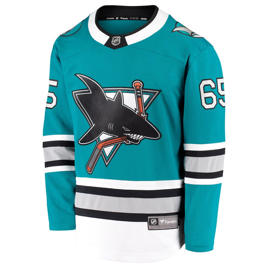 Men's Erik Karlsson Fanatics Sharks Alternate Breakaway Jersey - Blue