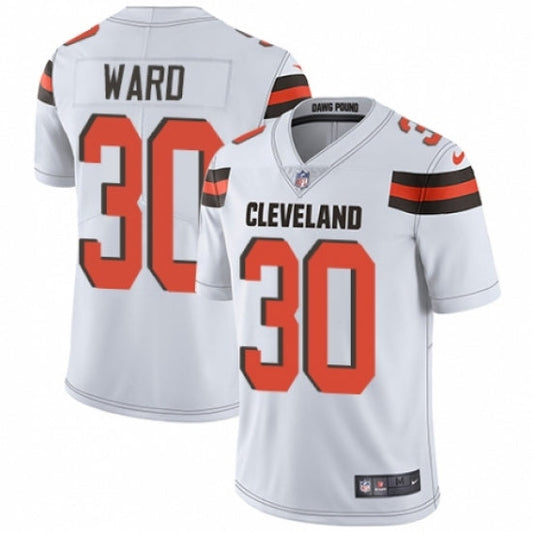 Men's Cleveland Browns Denzel Ward Limited Player Jersey White