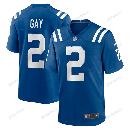 Matt Gay 2 Indianapolis Colts Game Player Jersey - Royal