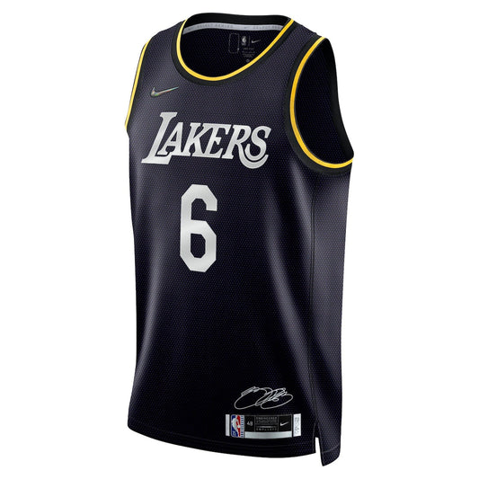 Men's LeBron James Nike Lakers 2022 Select Series MVP Swingman Jersey - Black