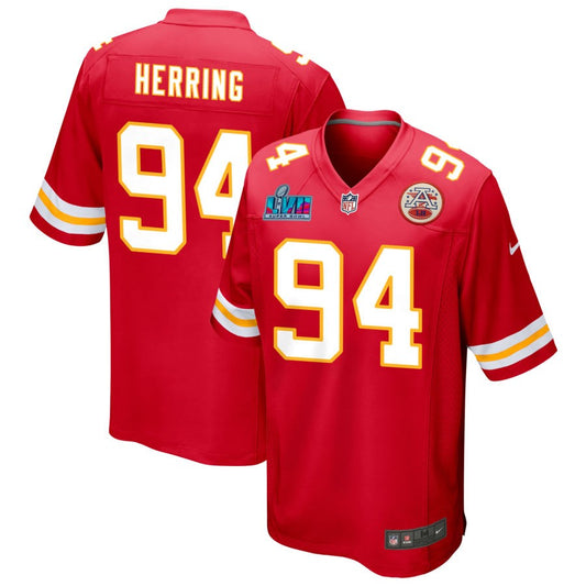 Malik Herring Kansas City Chiefs Nike Super Bowl LVII Game Jersey - Red