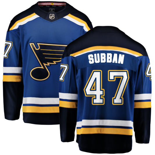 Malcolm Subban St. Louis Blues Fanatics Branded Home Breakaway Jersey - Blue