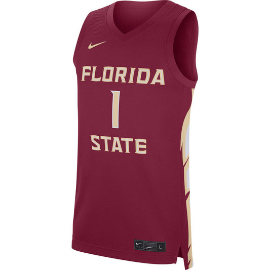 Men's Florida State Seminoles Replica #1 Basketball Jersey ?Maroon