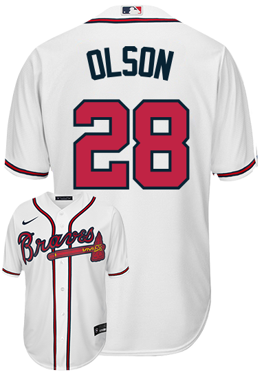 Matt Olson Youth Jersey - Atlanta Braves Replica Kids Home Jersey