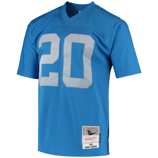 Men's Barry Sanders Mitchell & Ness Lions 1994 Legacy Replica Jersey - Blue