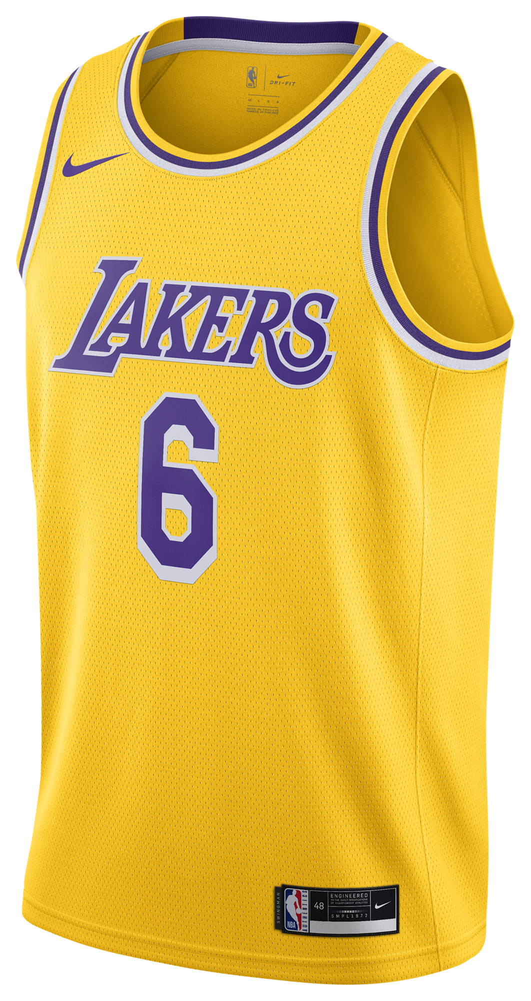 Men's James Lebron Nike Lakers Swingman Jersey - Yellow