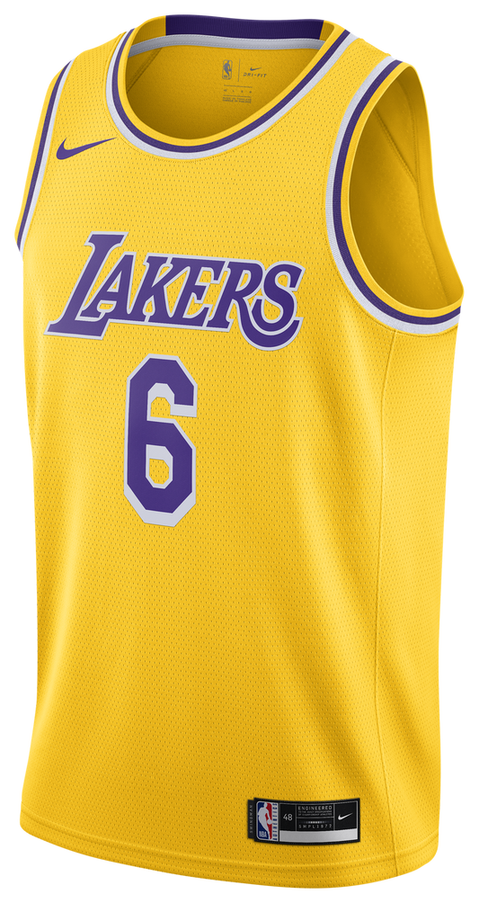 Men's James Lebron Nike Lakers Swingman Jersey - Yellow