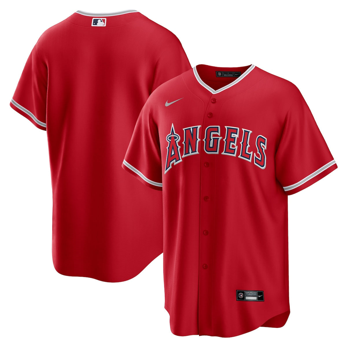 Men's  Nike Angels Home Replica Team Jersey - Red