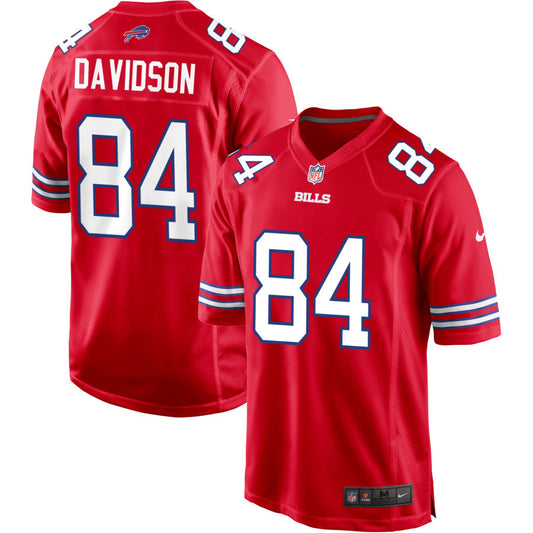 Zach Davidson Buffalo Bills Nike Alternate Game Jersey - Red