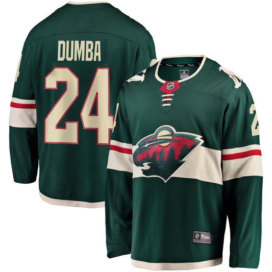 Matt Dumba Minnesota Wild Fanatics Branded Youth Breakaway Player Jersey - Green