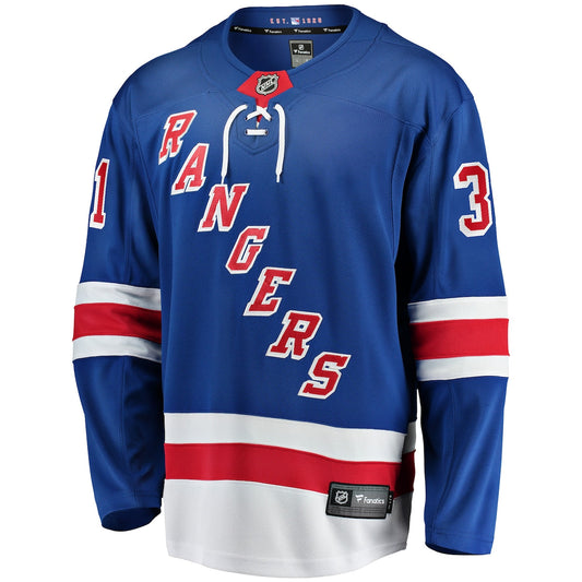 Men's Igor Shesterkin Fanatics Rangers Premier Breakaway Jersey - Blue