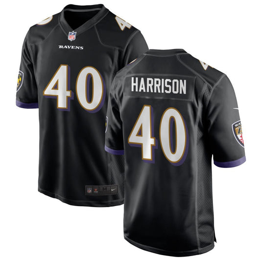 Malik Harrison Baltimore Ravens Nike Youth Game Jersey - Black