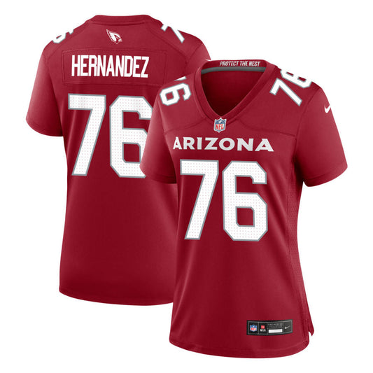 Will Hernandez Arizona Cardinals Nike Women's Game Jersey - Cardinal