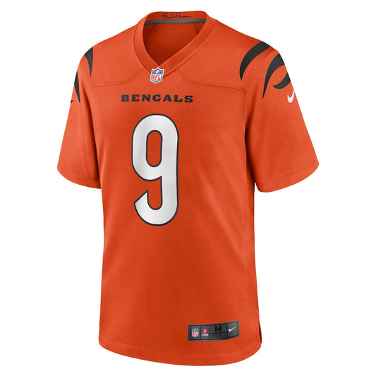 Men's Joe Burrow Nike Bengals Game Day Jersey - Orange