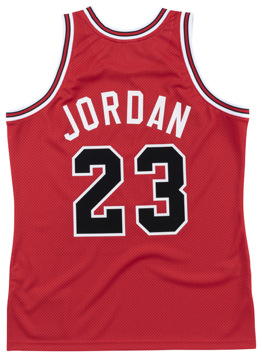 Men's Jordan Michael Mitchell & Ness Bulls Authentic Jersey - Red