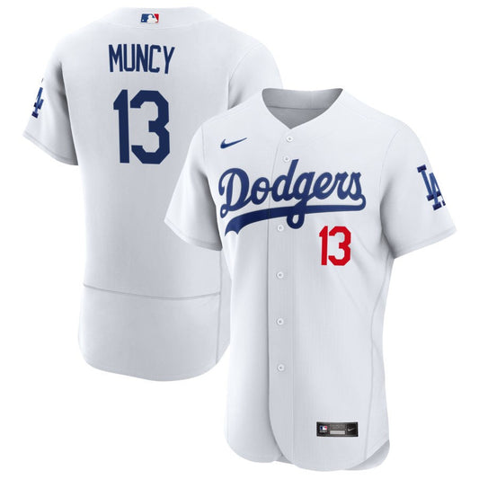 Max Muncy Los Angeles Dodgers Nike Home Authentic Patch Jersey - White