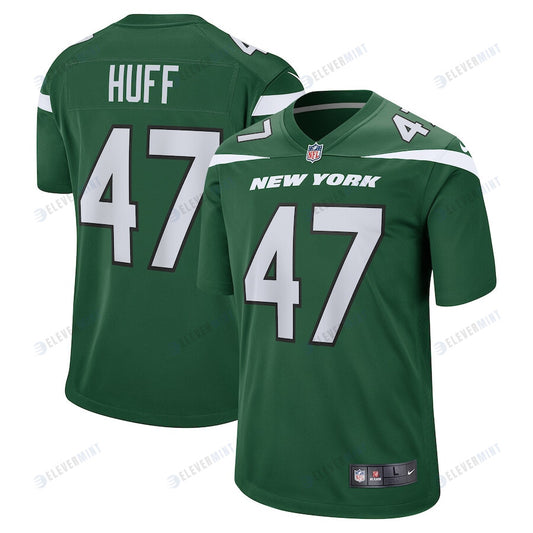 Bryce Huff 47 New York Jets Men Game Jersey - Gotham Green