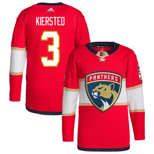 Matt Kiersted Florida Panthers adidas Home Primegreen Authentic Pro Jersey - Red