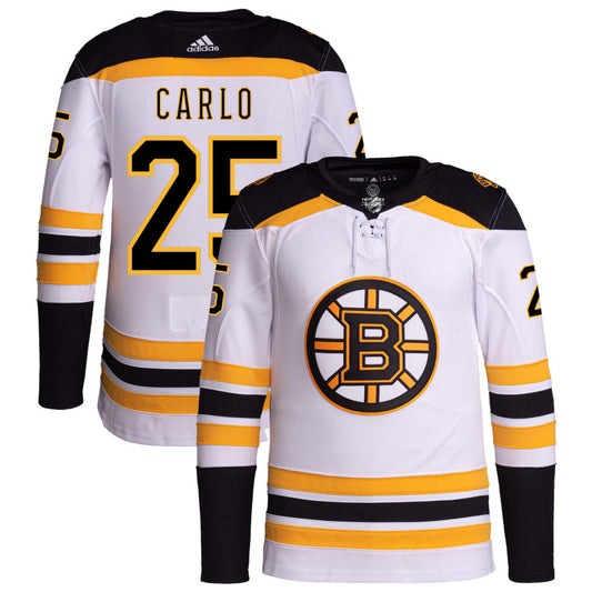 Brandon Carlo Boston Bruins adidas Away Primegreen Authentic Pro Jersey - White