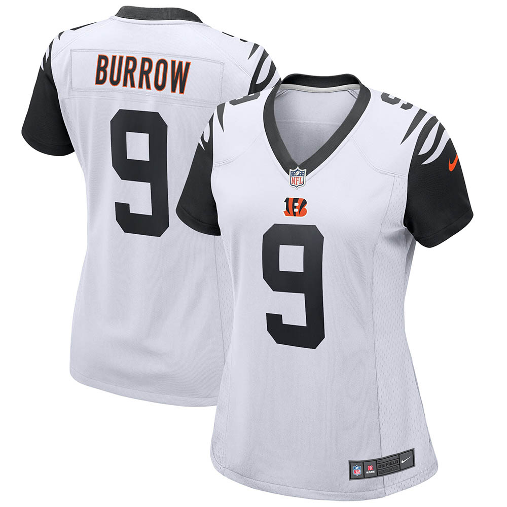 Women's Cincinnati Bengals Joe Burrow Alternate Game Jersey White