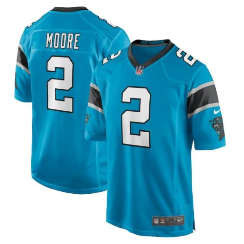 Men's Carolina Panthers  DJ Moore Game Jersey Blue