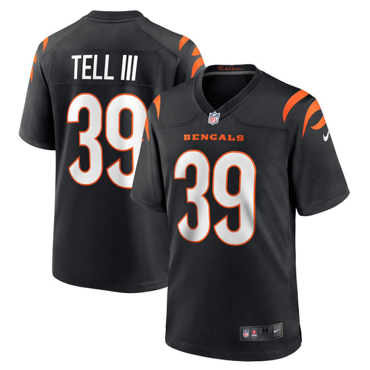 Marvell Tell III Cincinnati Bengals Nike Game Player Jersey - Black