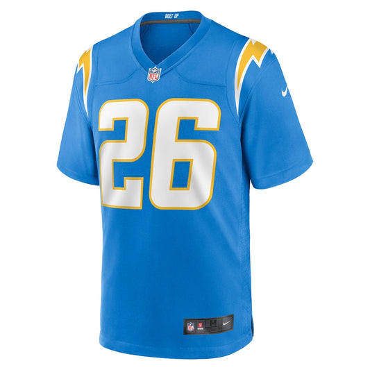 Men's Asante Samuel Jr. Nike Chargers Game Jersey - Light Blue