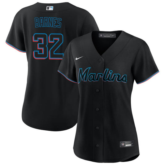 Matt Barnes Miami Marlins Nike Women's Alternate Replica Jersey - Black