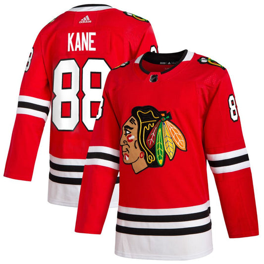 Men's Chicago Blackhawks Patrick Kane adidas Red Home Authentic Player Jersey