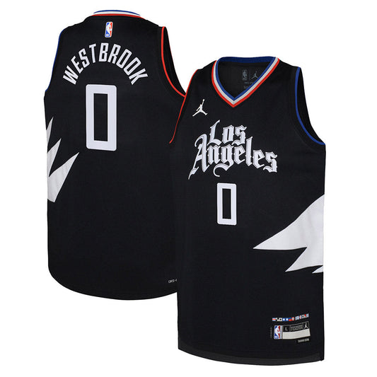 Youth Los Angeles Clippers Russell Westbrook Statement Edition Jersey - Black