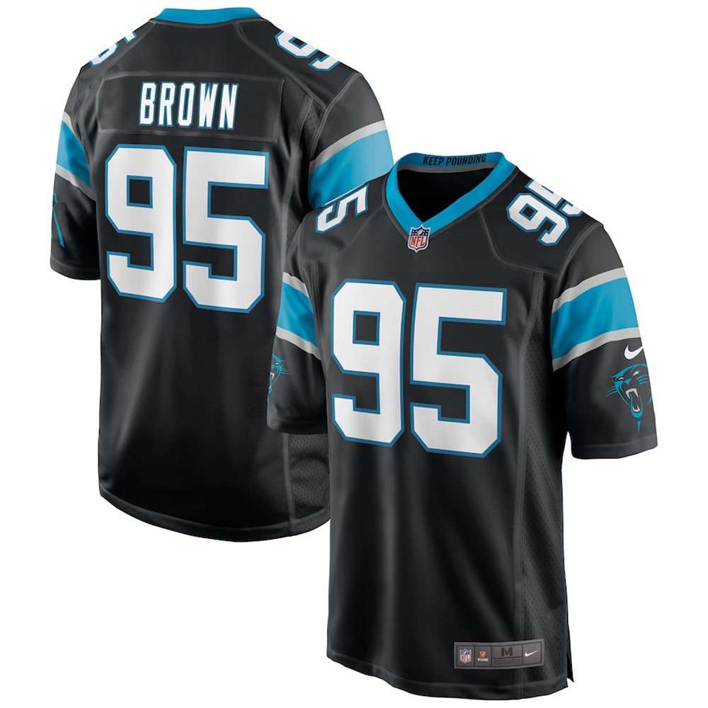 Men's Carolina Panthers Derrick Brown Game Jersey - Black