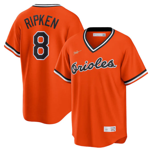 Men's Cal Ripken Jr. Orange Baltimore Orioles Alternate Cooperstown Collection Player Jersey