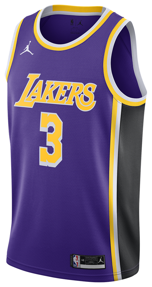 Men's Davis Anthony Jordan Lakers Statement Swingman Jersey - Purple