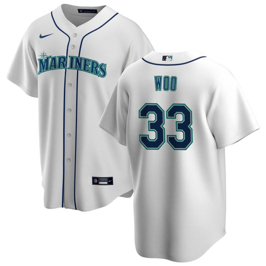 Bryan Woo Seattle Mariners Nike Youth Home Replica Jersey - White