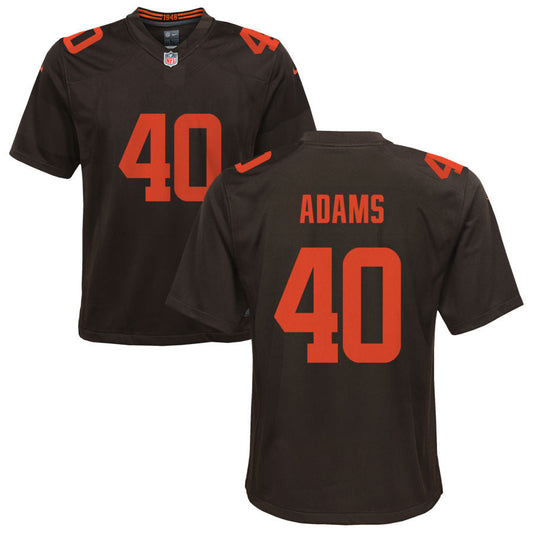 Matthew Adams Cleveland Browns Nike Youth Alternate Game Jersey - Brown