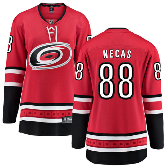 Martin Necas Carolina Hurricanes Fanatics Branded Women's Home Breakaway Jersey - Red