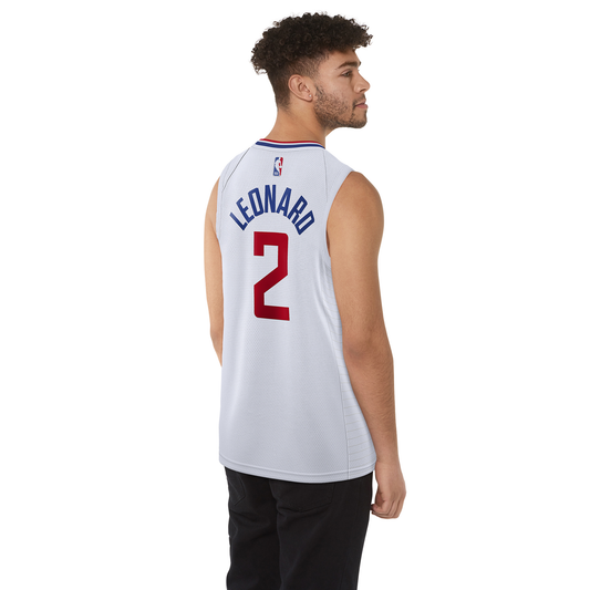 Men's Leonard Kawhi Nike Clippers Swingman Jersey - White