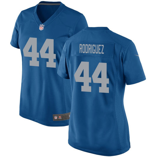 Malcolm Rodriguez Detroit Lions Nike Women's Throwback Game Jersey - Blue