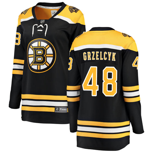 Matt Grzelcyk Boston Bruins Fanatics Branded Women's Home Breakaway Jersey - Black